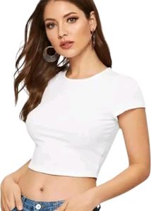 Girls Crop Top Half Sleeve