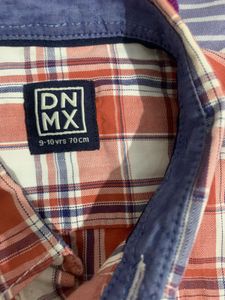 Boy's Plaid Button-Up Shirt