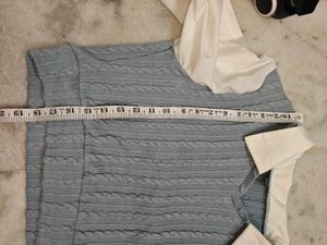 Shein Preppy Cable Knit Vest Top