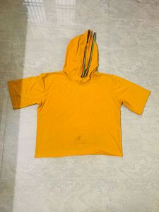 Yellow Hoodie Top