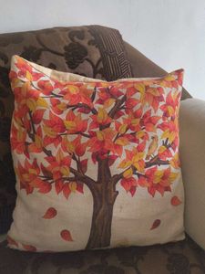 set of 5 Autumn Tree Pillow Cover
