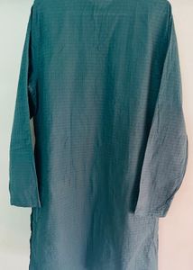 Pantaloons Men's Teal Green Kurta