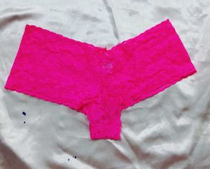 Pink Lace Thong Panty
