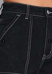 Black Cargo Jeans