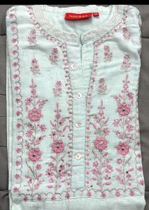 Pink Floral Print Kurti
