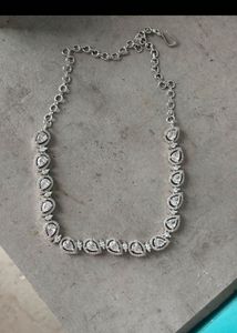 Elegant Silver Tone Necklace