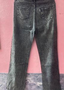Washed Black Denim Jeans
