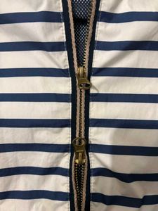 Striped Zip-Up Hoodie Jacket