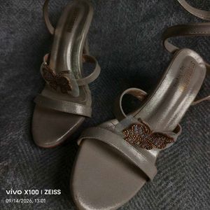 N. Sparkling Butterfly Ankle Strap Heels