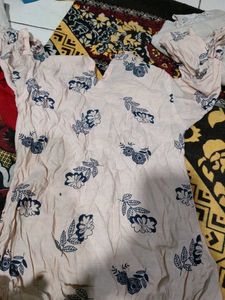 Floral Print Cotton Kurta