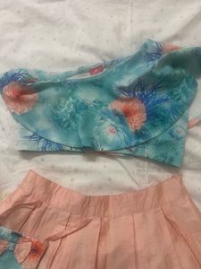 Cute Girls Skirt and Top Set