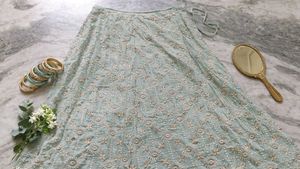Mint green lehenga 🪞✨