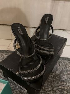 Sparkling Black Heels