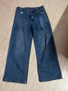 Wide Leg Denim Jeans