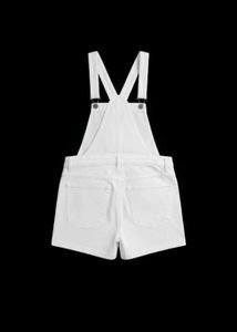 White Denim Overalls - Trendy &amp; Chic