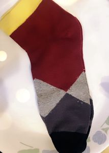 Argyle Pattern Crew Finger Socks