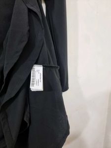 031 Zara Black Ruffled Dress