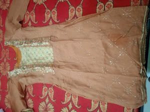 Elegant Orange Kurta Set with Dupatta