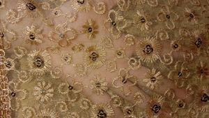 Embroidered Net Dupatta with Sequins