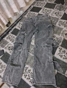 Y2k Grey Washed Baggy Jeans