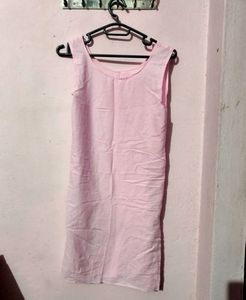 Pink Floral Embroidered Tunic