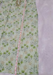 Light Green Floral kurti