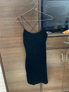 Black Velvet Mini Dress