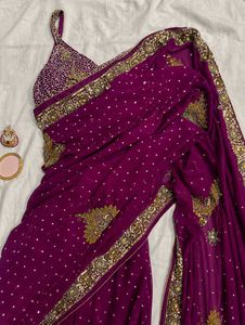 embellished heavy saree
