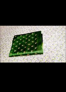 Green silk saree