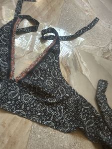 Boho Paisley Halter Neck Top
