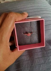 Red Triangle Gemstone Ring