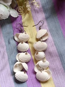Boho Seashell Dangle Earrings