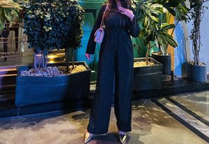 H&amp;M Sparkly Black Jumpsuit