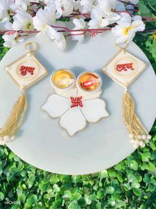 Decorative Shubh Labh Wall Hanging Set