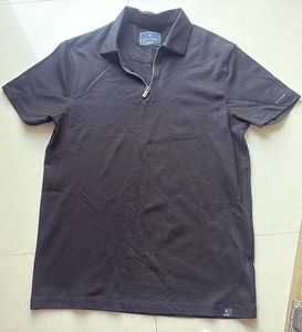 Unisex Black Polo T-Shirt XS