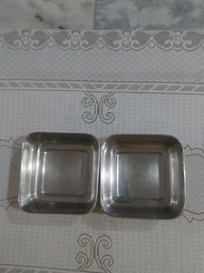Set of 2 Stainless Steel Bowls