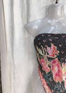 Boho Floral Print Bandeau Top