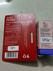 Just Herbs &amp; Blue Heaven Lip Balms