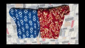 Blue Printed Kurta Set