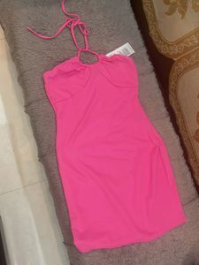 Hot Pink Mini Party Dress