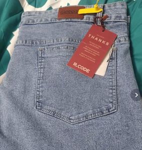 R Code Light Wash Wide Leg Jeans