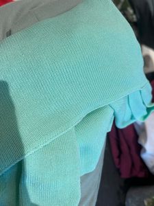 Mint Green Square Neck Top