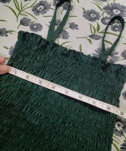 Smocked Green Top
