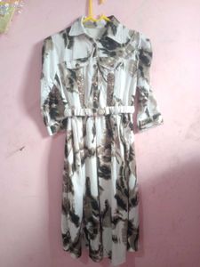 Stylish Tie-Dye Midi Dress