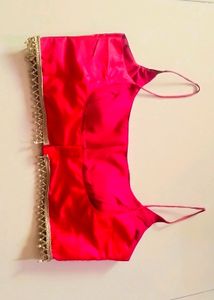 Red Spaghetti Strap Blouse