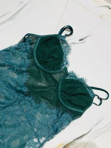 Elegant Green Lace Bodysuit