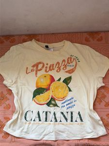 H&M Vintage La Piazza Italia crop top