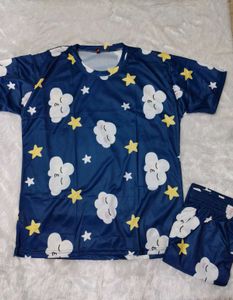 Cute Cloud &amp; Star Pajama Set