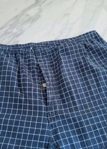 Comfortable Blue Checkered Sleepwear Pants