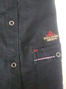 Classic Black Men's Casual Shirt
